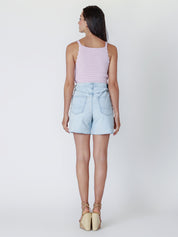 Shorts en Jeans Ourlet Éffiloché
