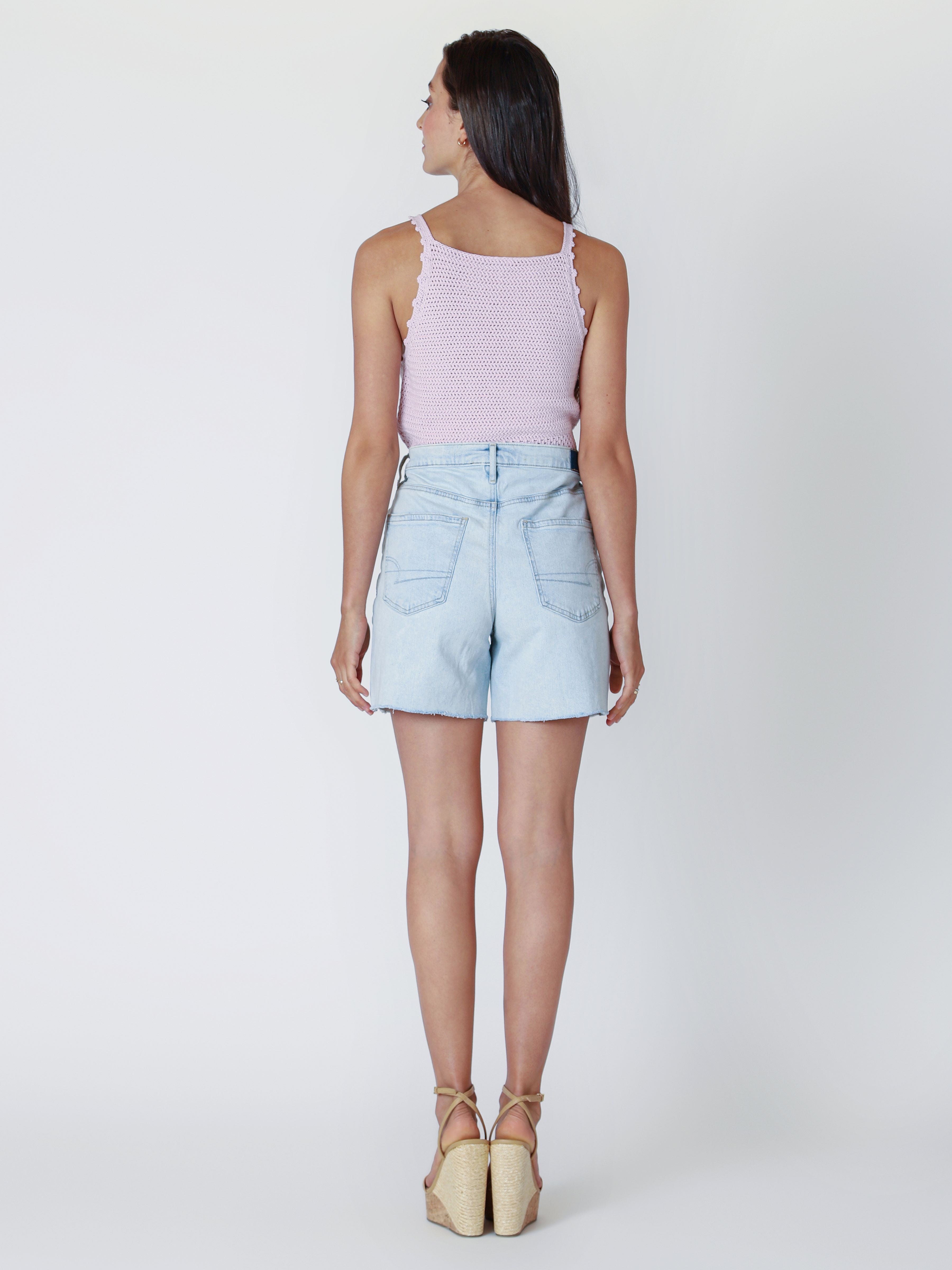 Shorts en Jeans Ourlet Éffiloché