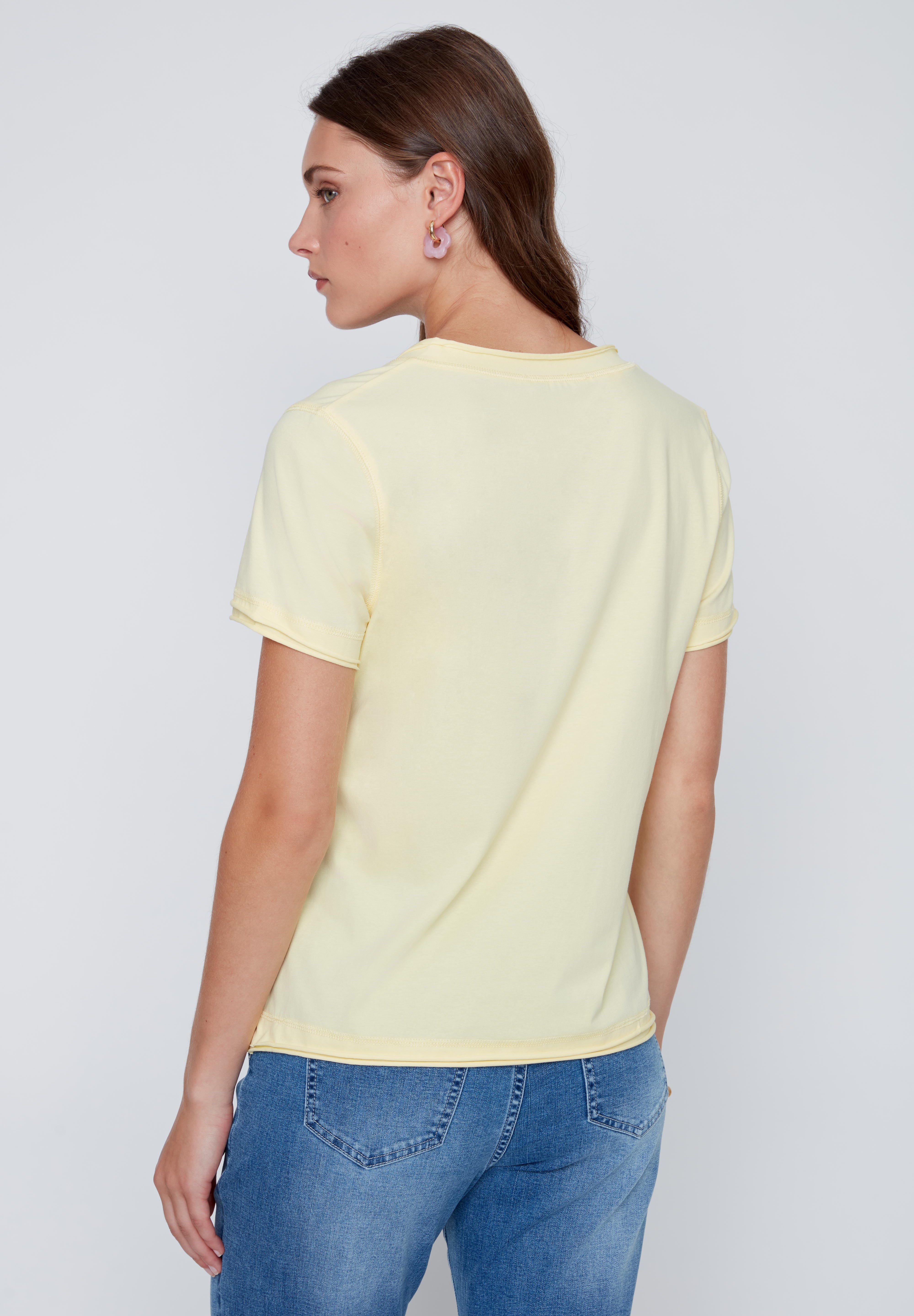 T-Shirt Col en V Uni