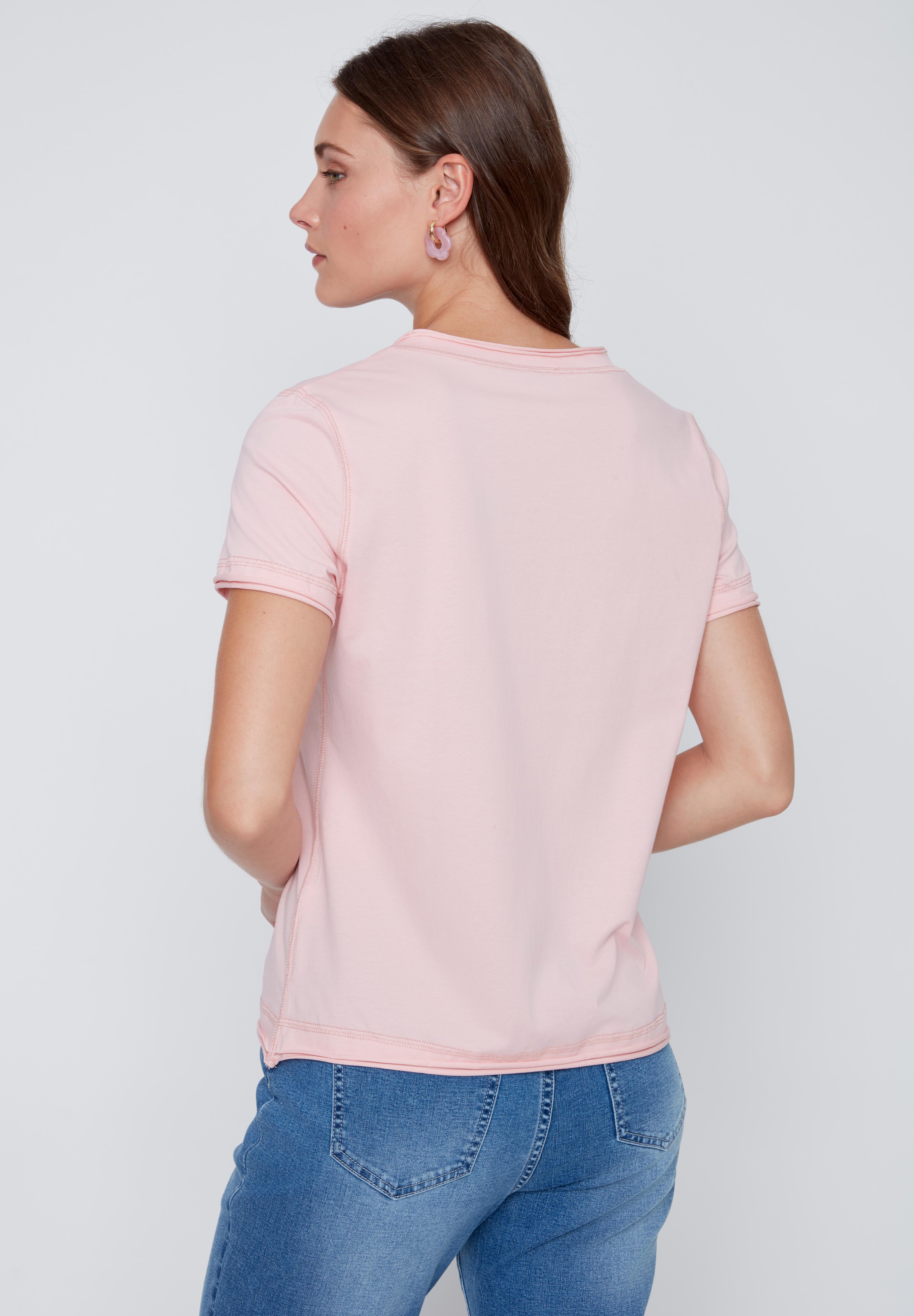 T-Shirt Col en V Uni