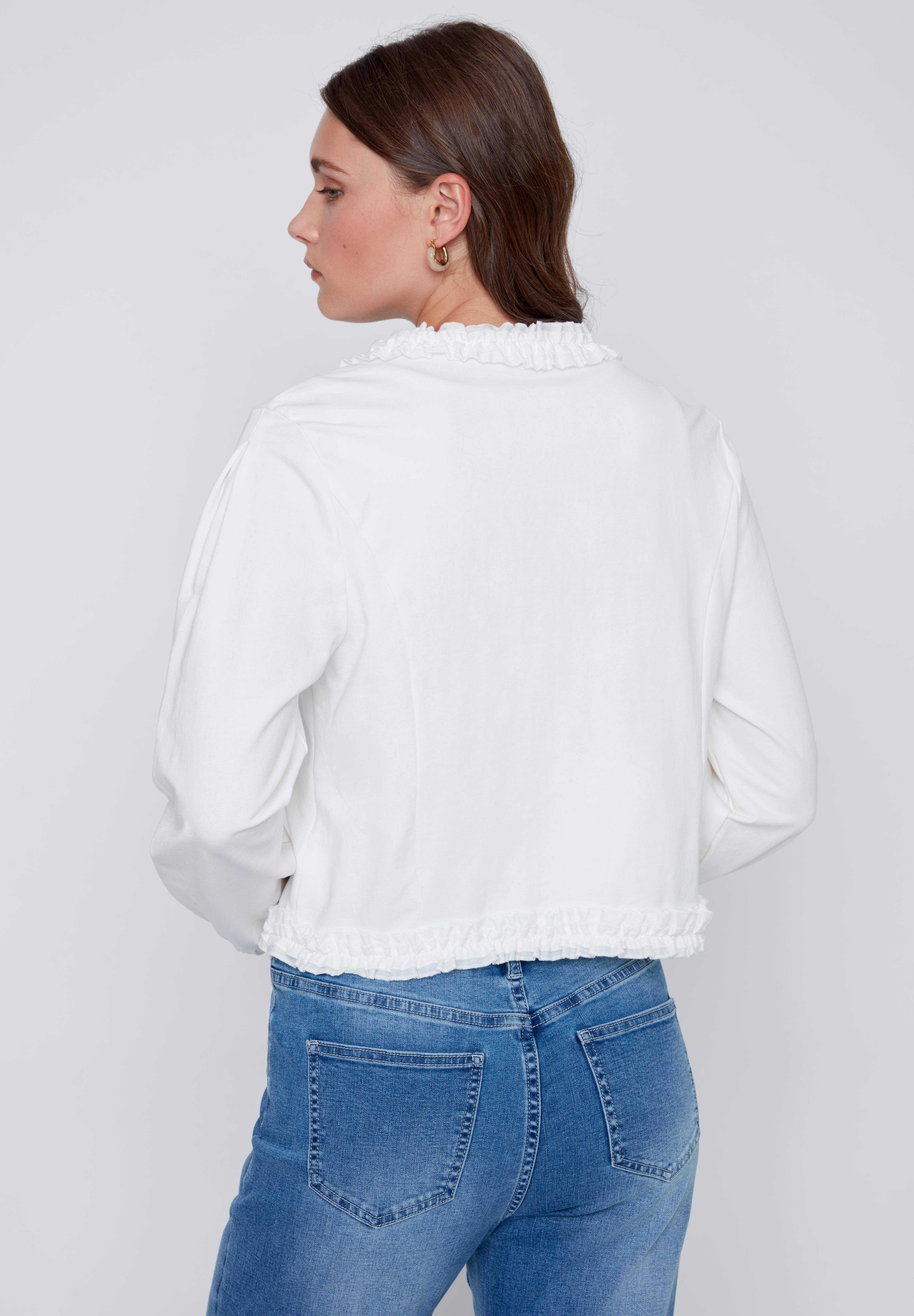 Veston Extensibles avec Volants Ivoire