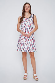 Robe sans Manche Imprimé de Souliers Ballerines