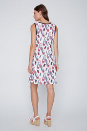 Robe sans Manche Imprimé de Souliers Ballerines