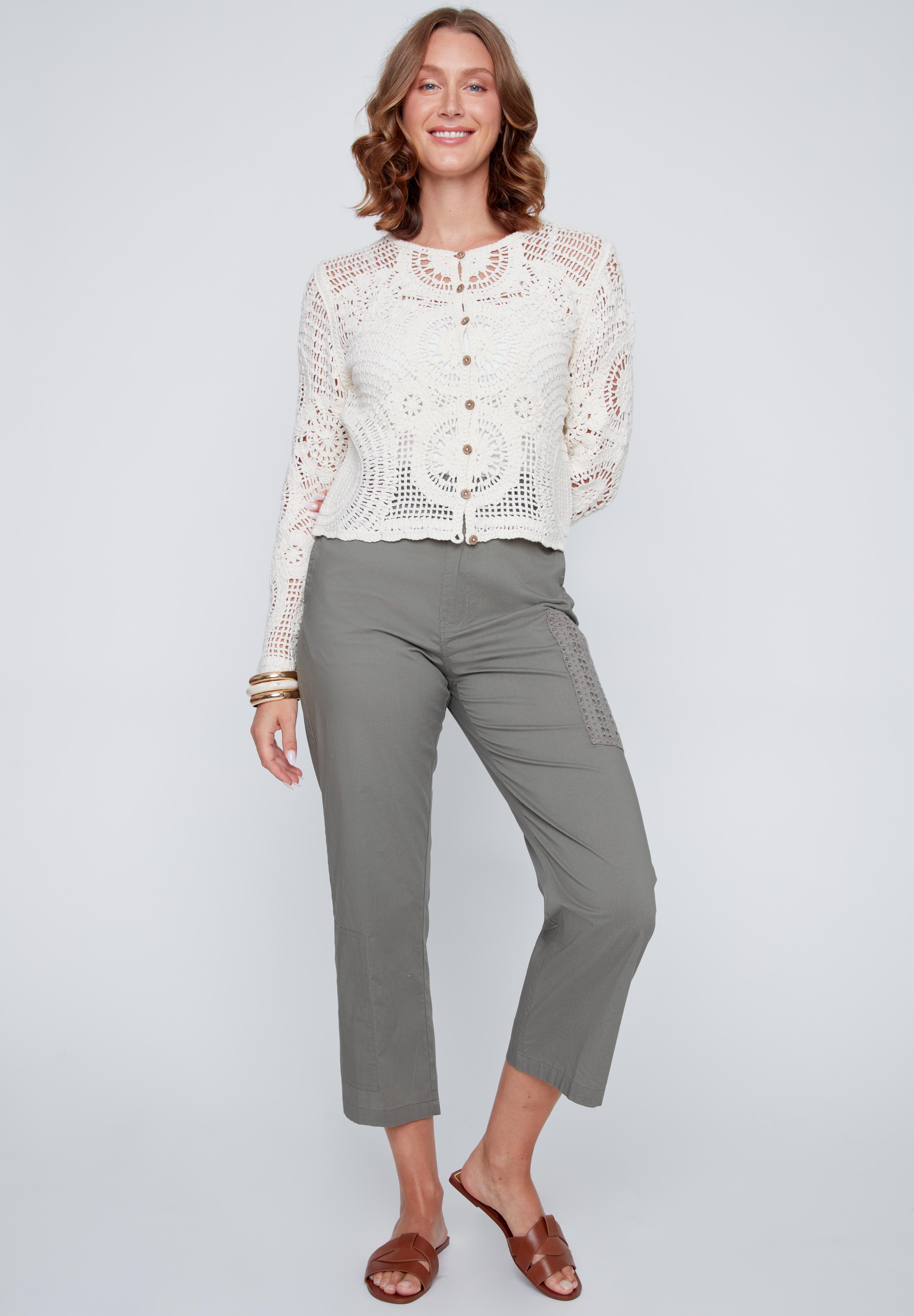 Cardigan en Crochet Ajouré