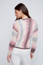 Cardigan en Crochet Mutlicolore