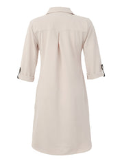 Robe Chemisier Manches 3/4