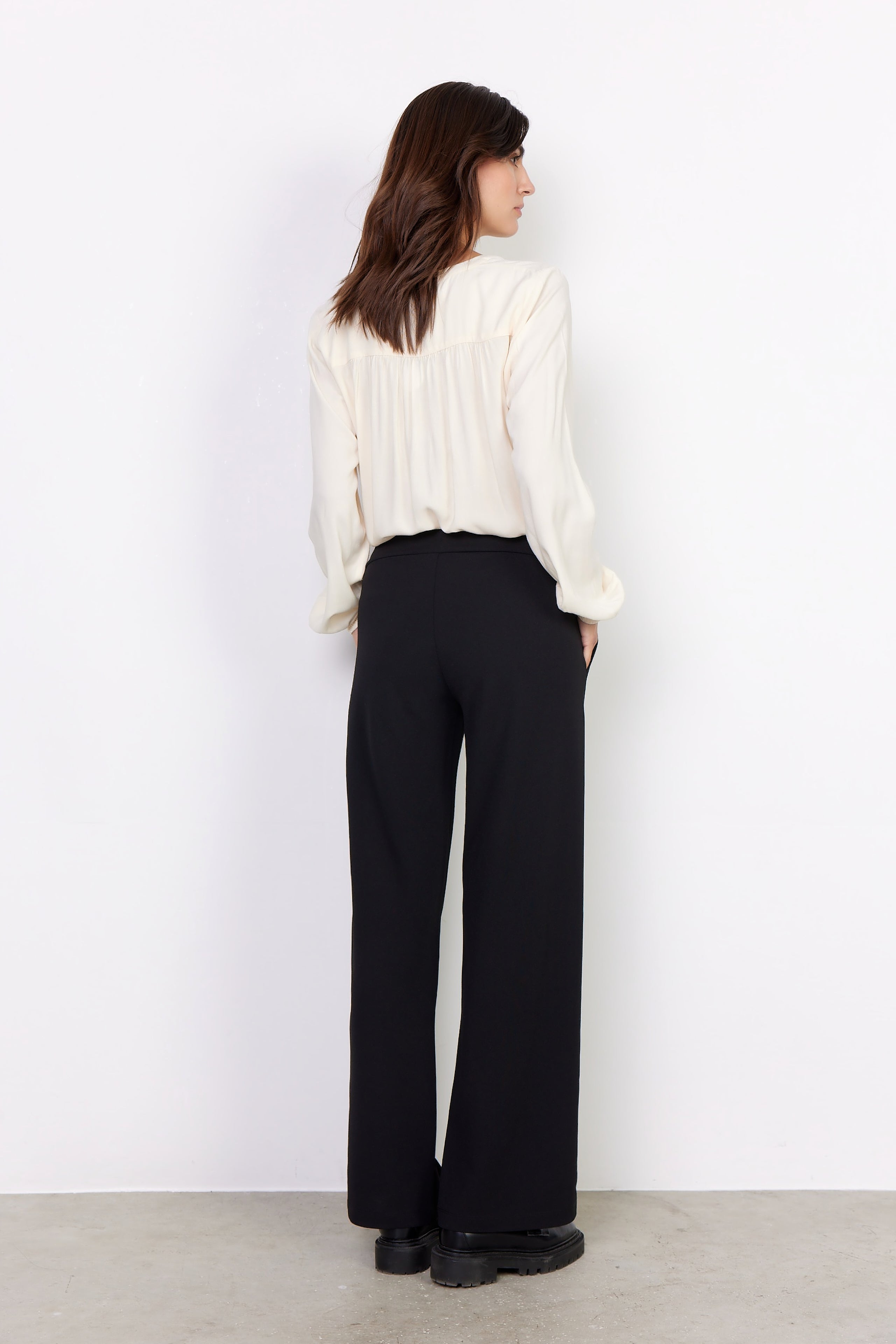 Pantalon Bande Large Infroissable