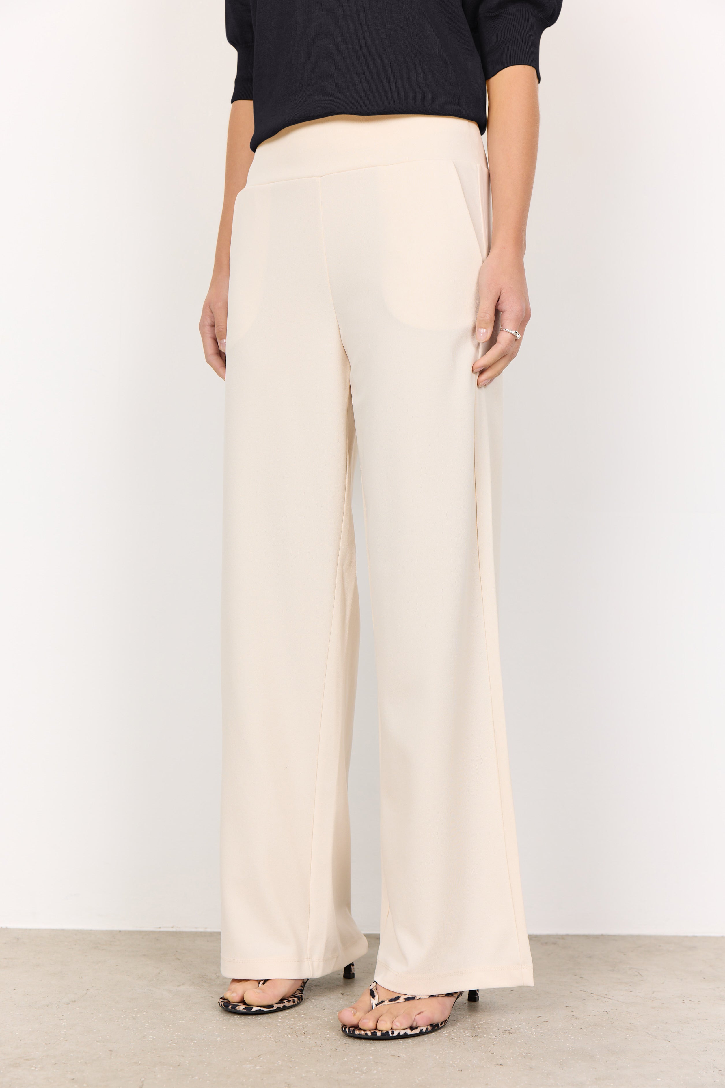 Pantalon Bande Large Infroissable