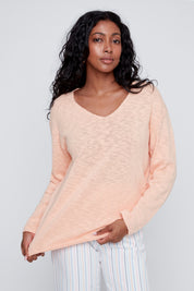 Chandail Manche Longue 100% Coton en tricot