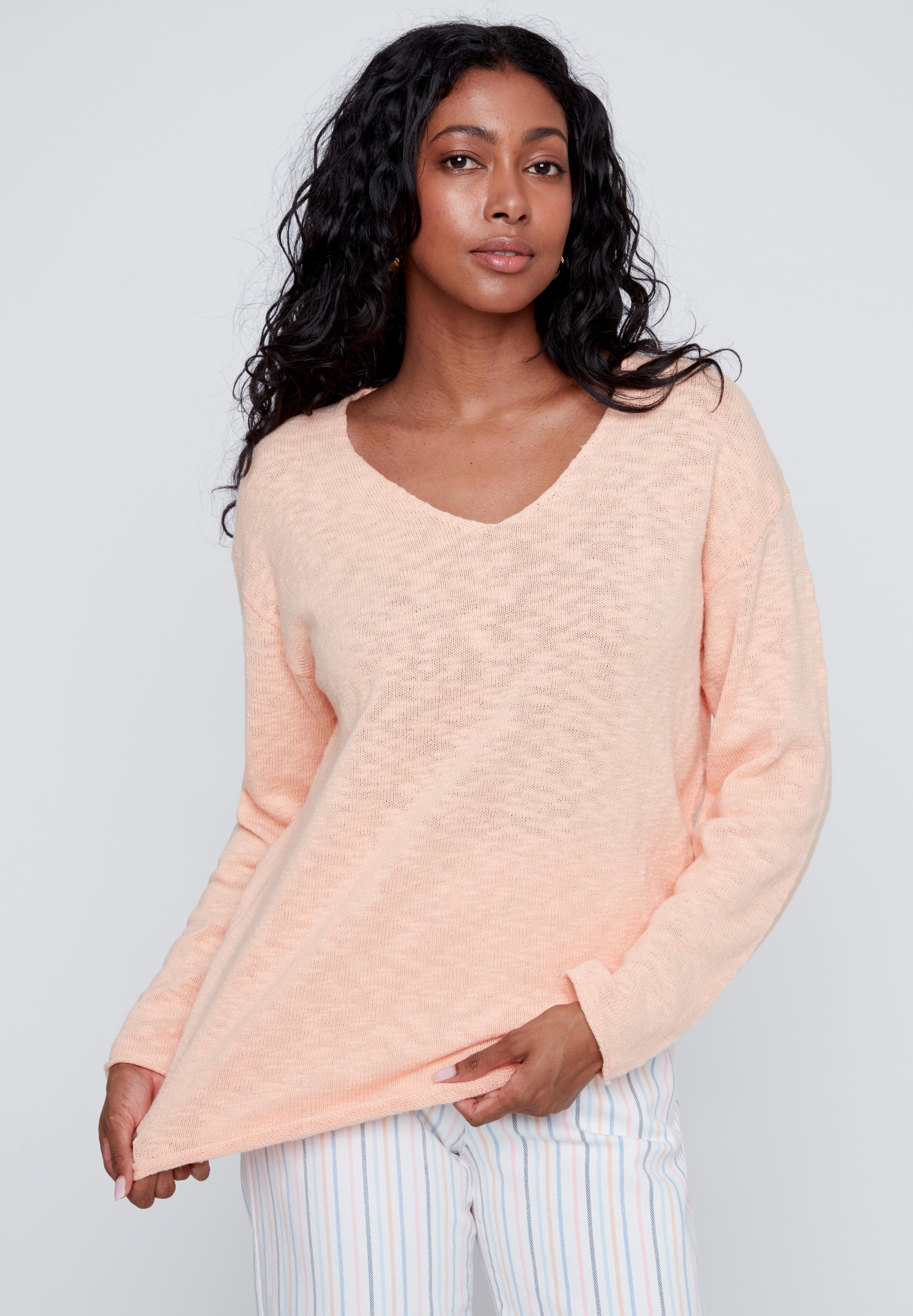 Chandail Manche Longue 100% Coton en tricot