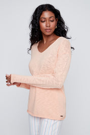 Chandail Manche Longue 100% Coton en tricot