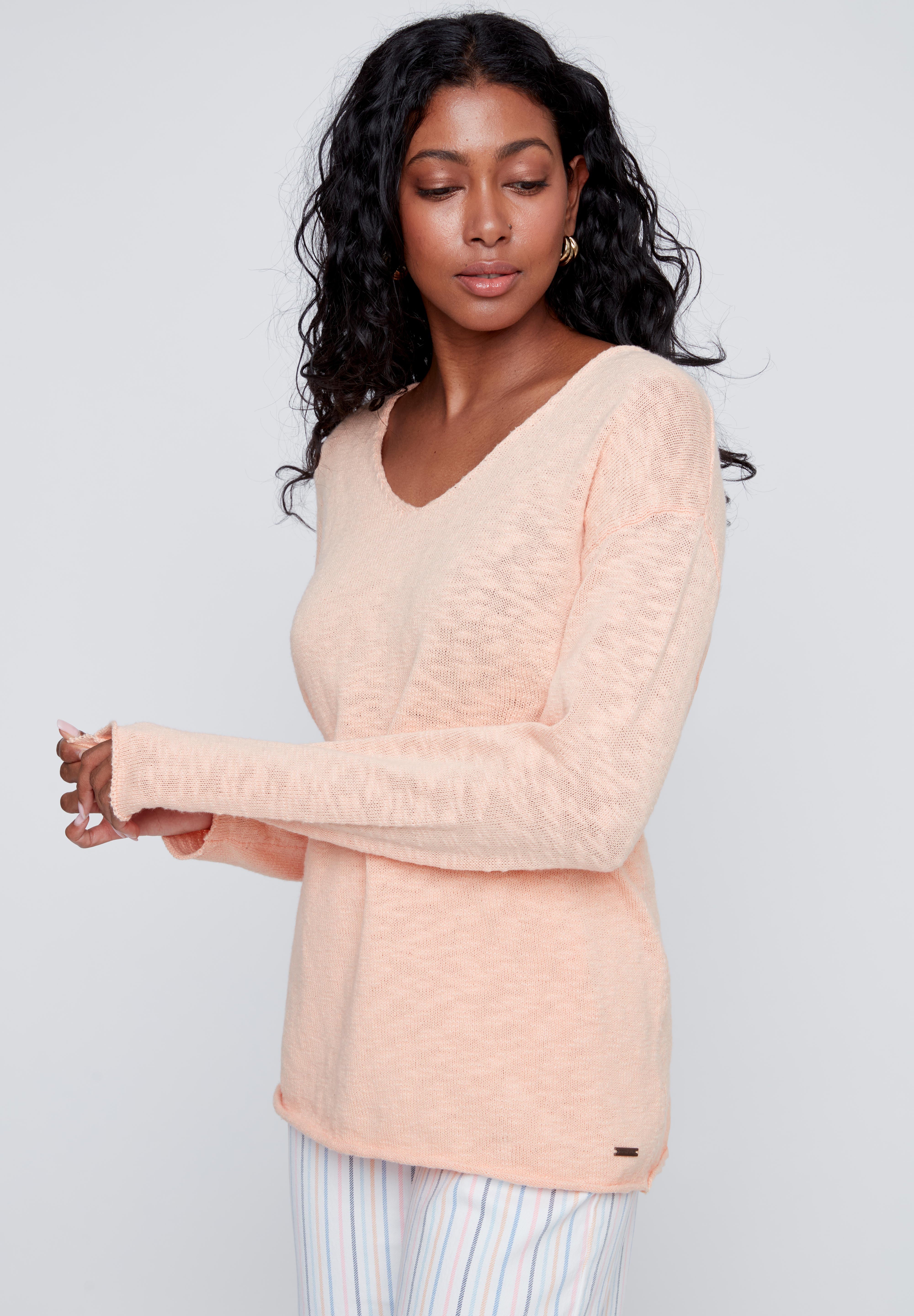 Chandail Manche Longue 100% Coton en tricot