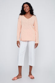 Chandail Manche Longue 100% Coton en tricot