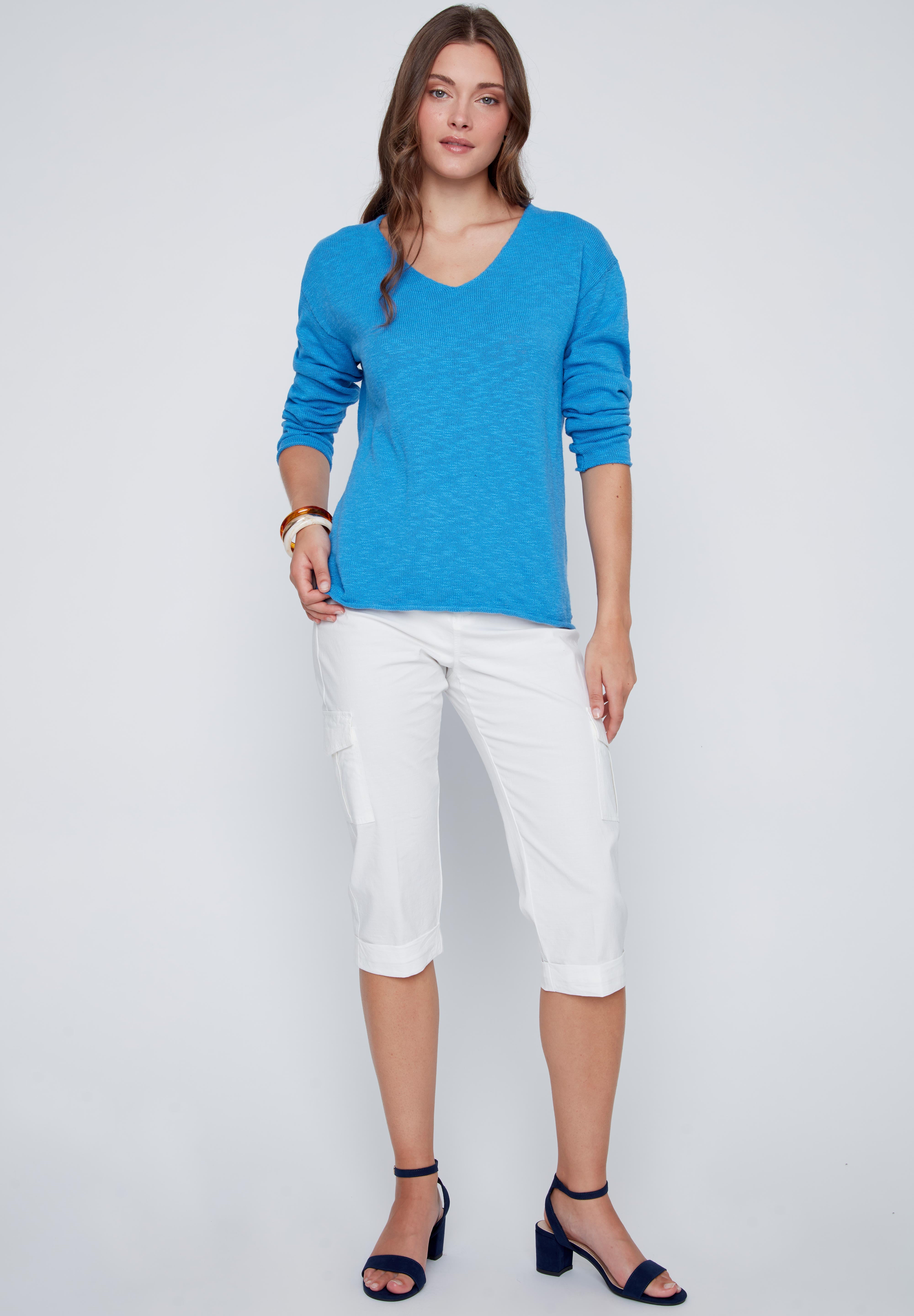 Chandail Manche Longue 100% Coton en tricot