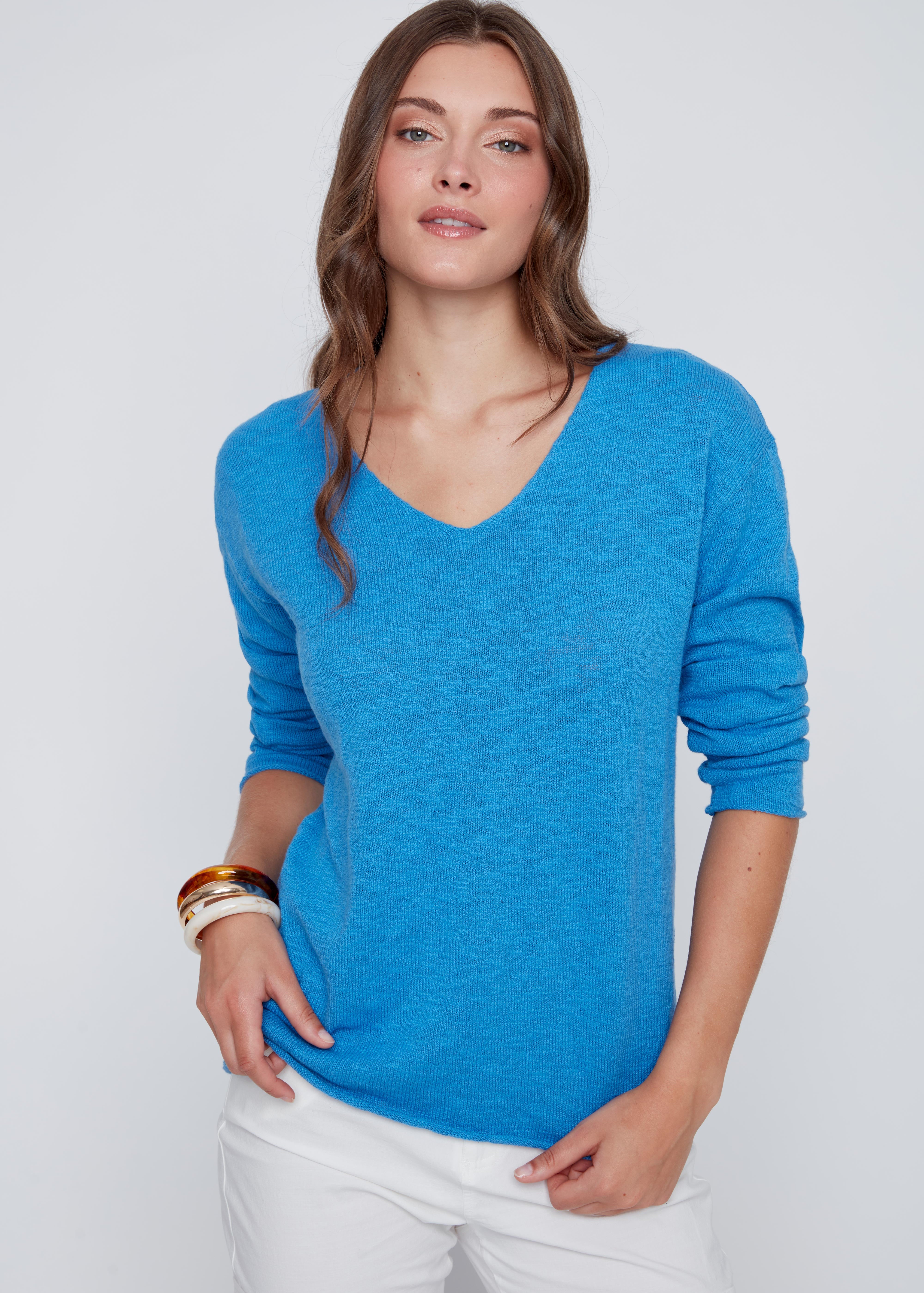 Chandail Manche Longue 100% Coton en tricot