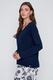 Chandail Manche Longue 100% Coton en tricot