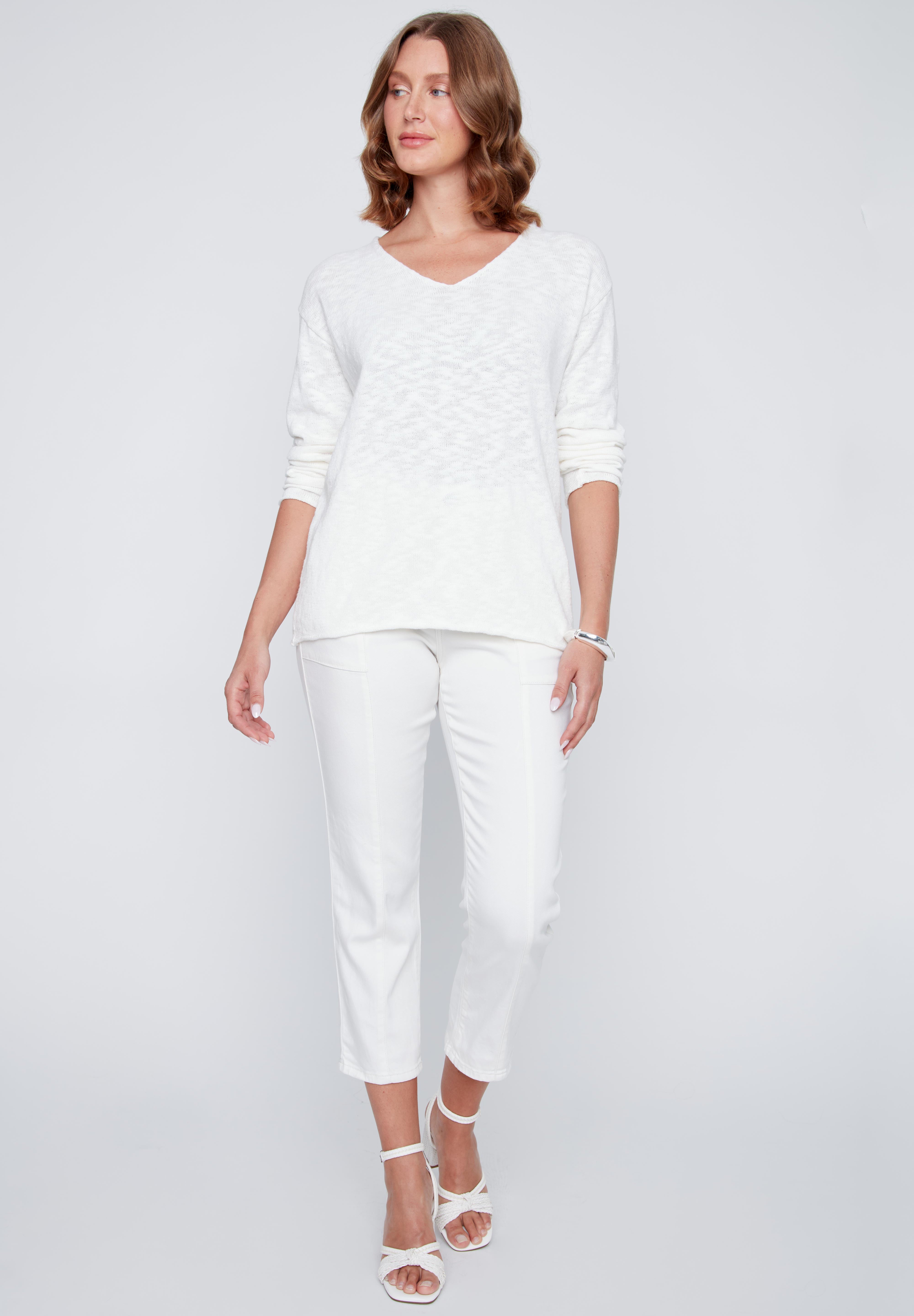 Chandail Manche Longue 100% Coton en tricot