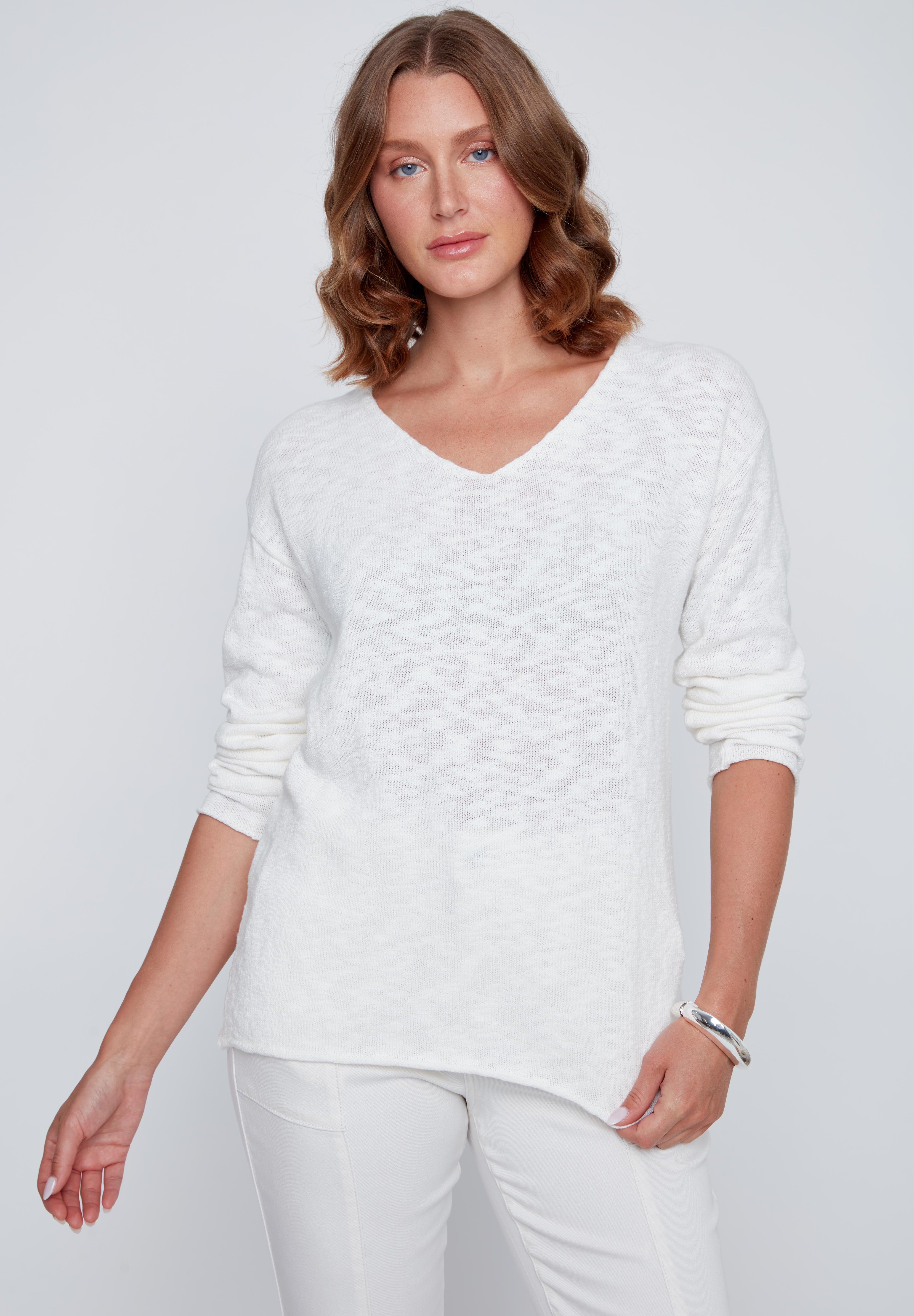 Chandail Manche Longue 100% Coton en tricot