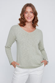 Chandail Manche Longue 100% Coton en tricot