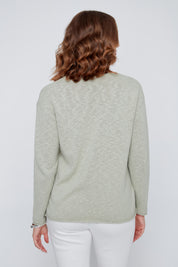 Chandail Manche Longue 100% Coton en tricot