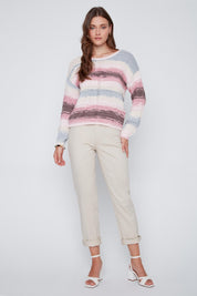 Chandail en tricot Multicolore