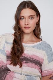 Chandail en tricot Multicolore