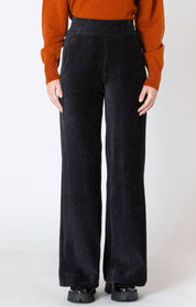 Pantalon en Velours Côtelé à Jambe Large