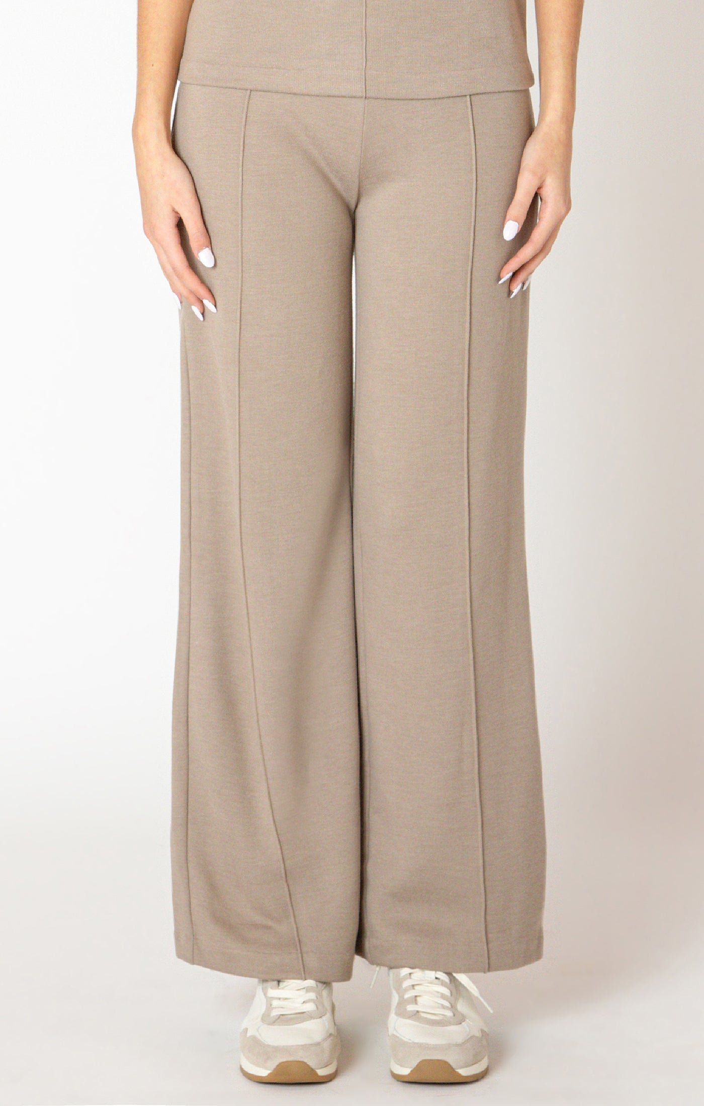 Pantalon à Jambe Large avec Détail de Couture
