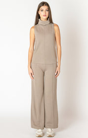 Pantalon à Jambe Large avec Détail de Couture