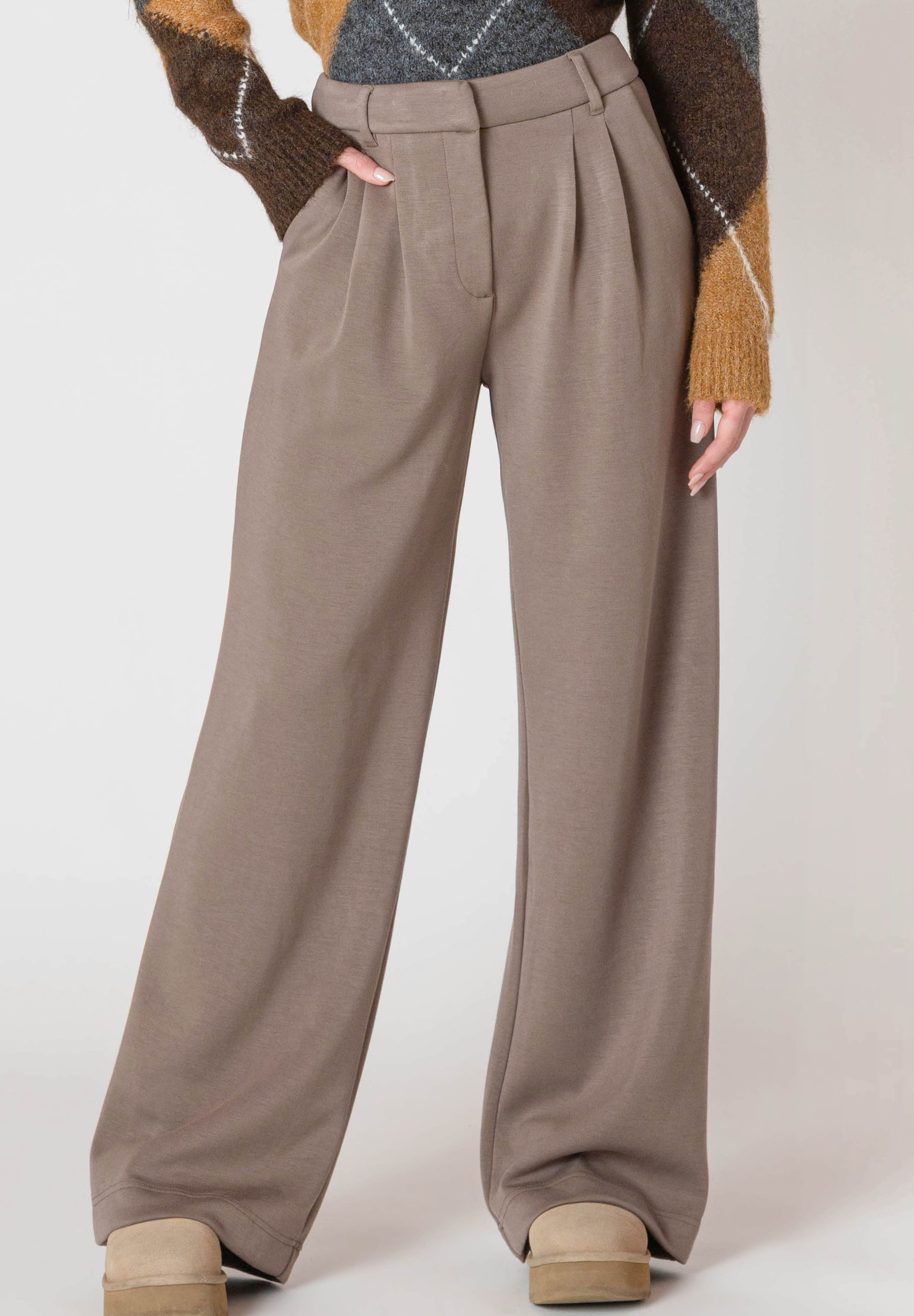 Pantalon Ample en à Plis