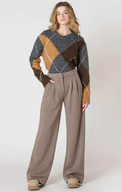 Pantalon Ample en à Plis