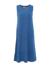 Robe Longue en Lin Col en V