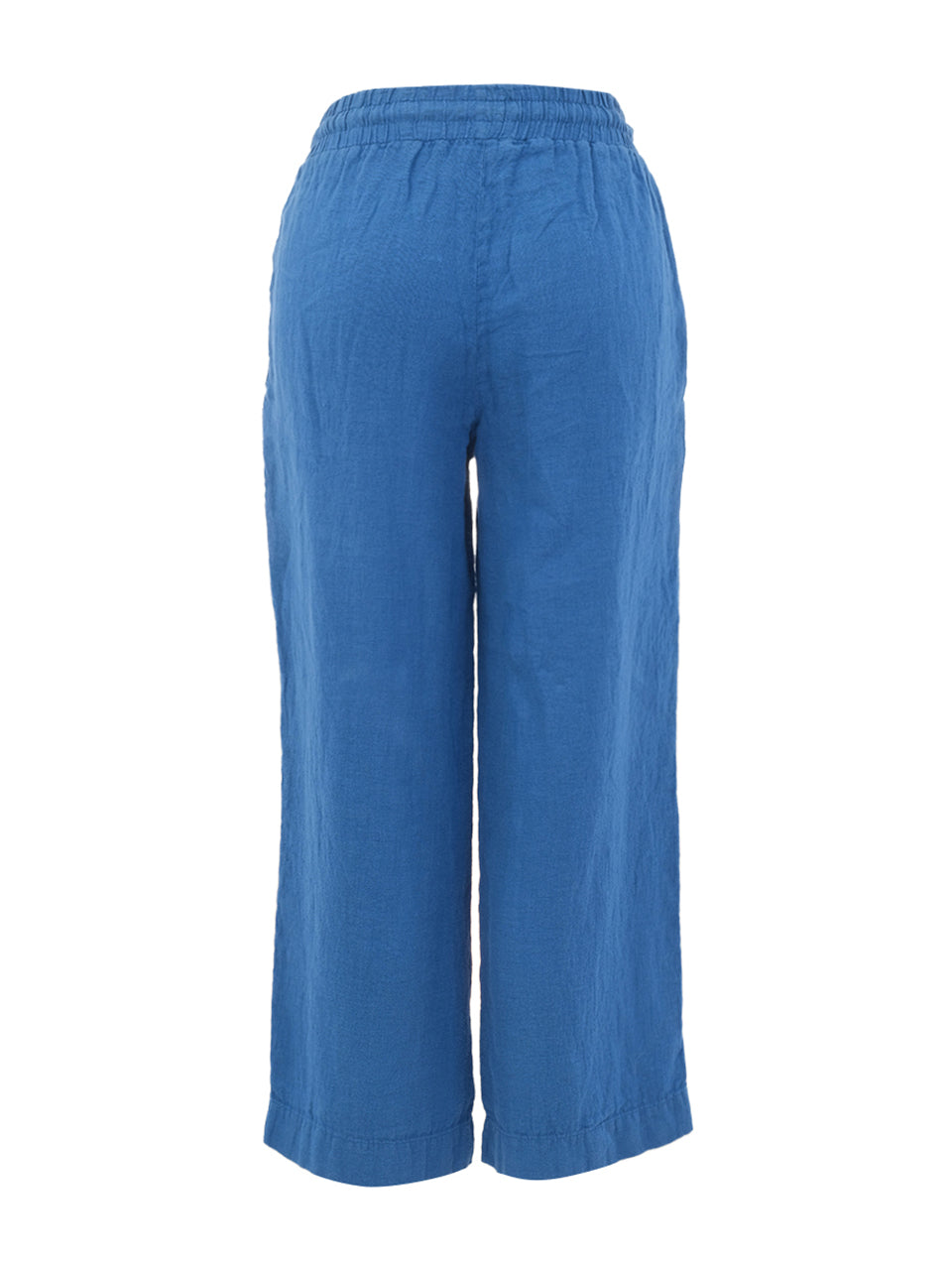 Pantalon Cheville Jambe Large en Lin