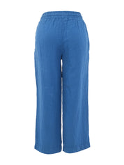 Pantalon Cheville Jambe Large en Lin