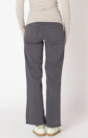 Pantalon en Twill à Jambe Droite