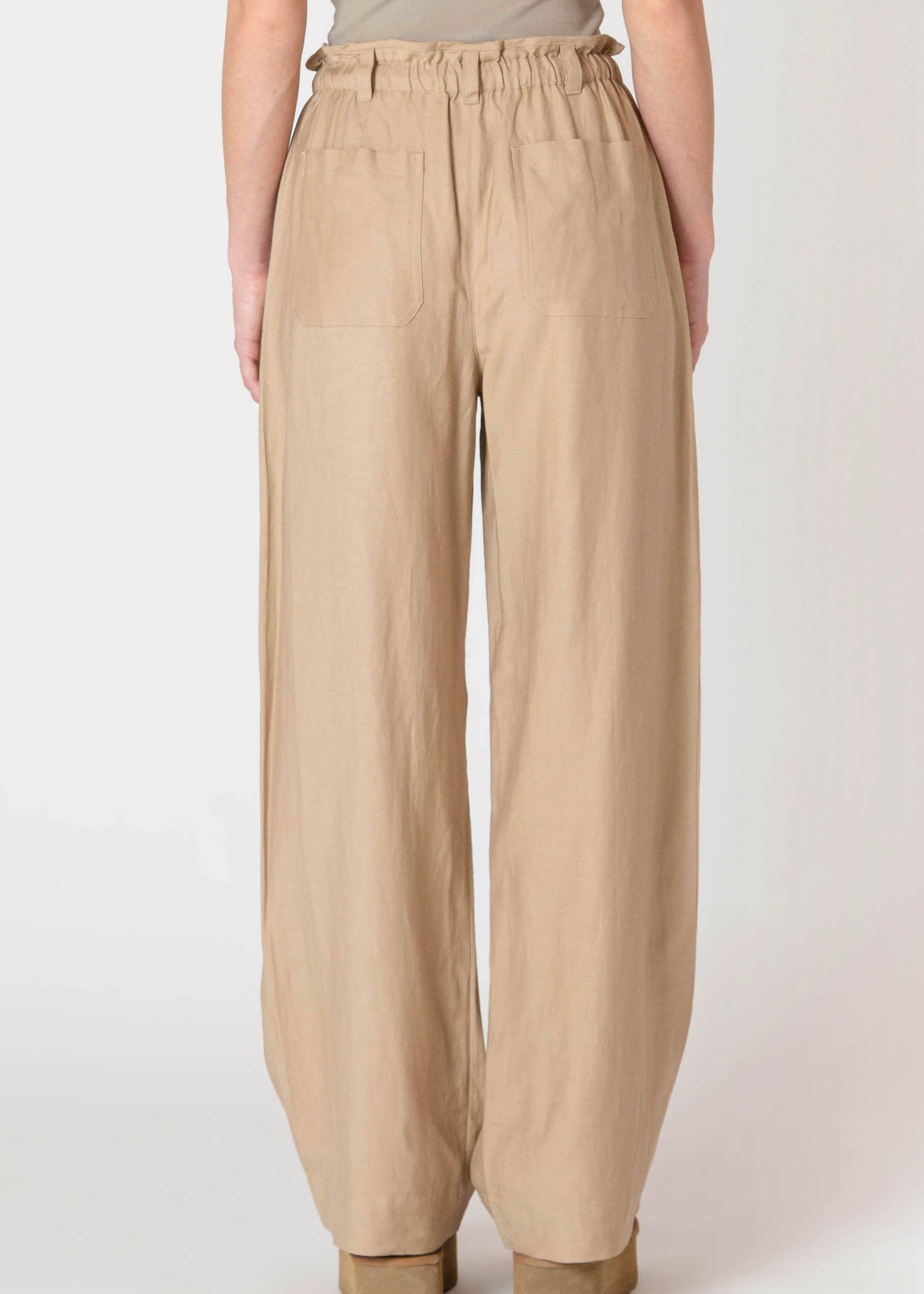 Pantalon Fluide à Jambe Large