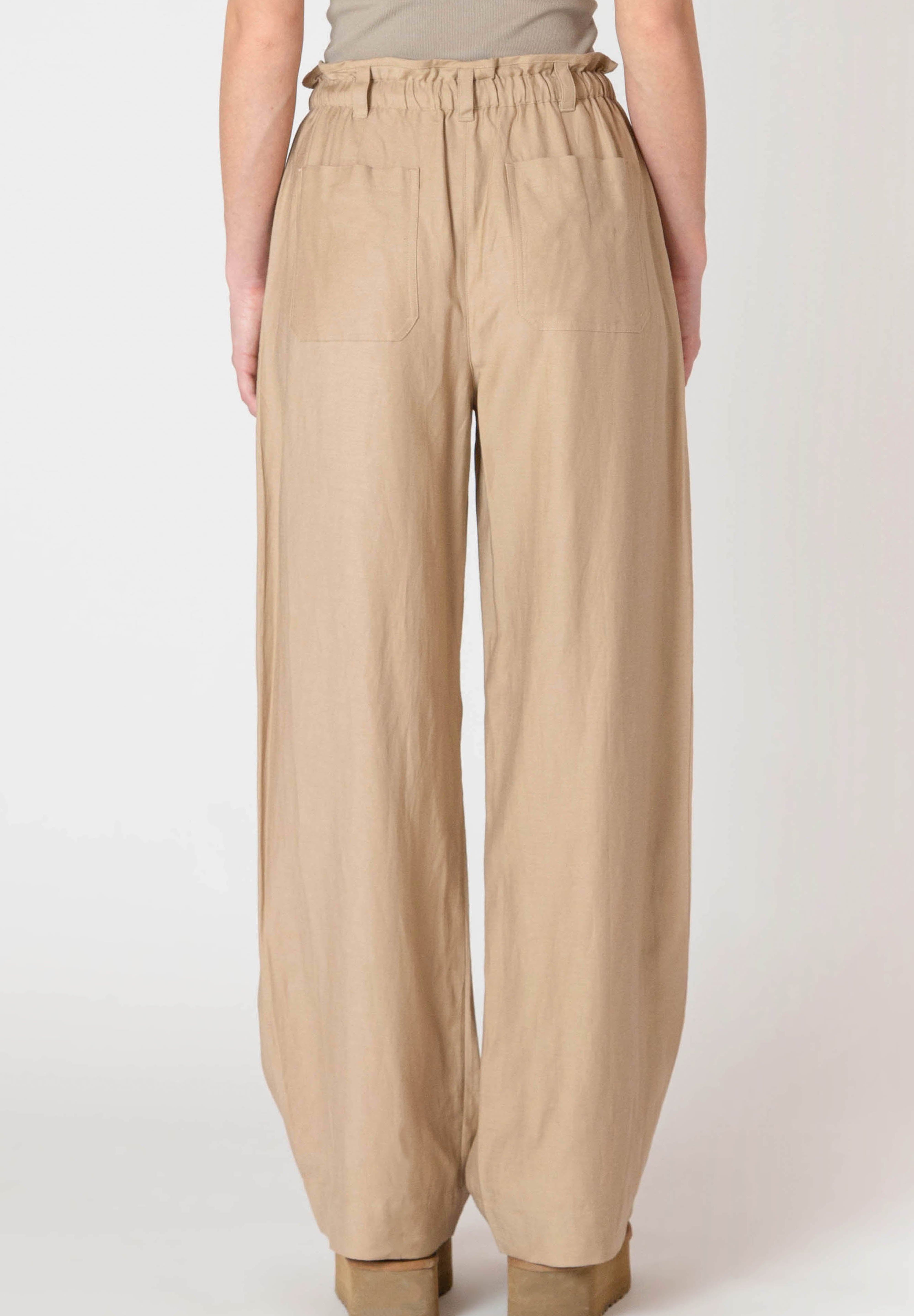 Pantalon Fluide à Jambe Large