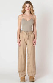 Pantalon Fluide à Jambe Large