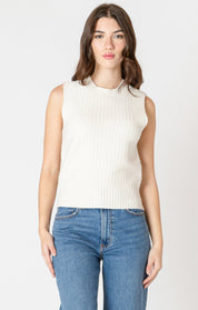 Débardeur en Tricot à Mailles Texturées