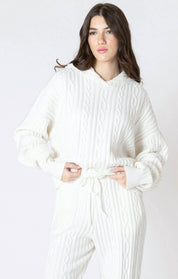 Chandail à Capuchon en Tricot