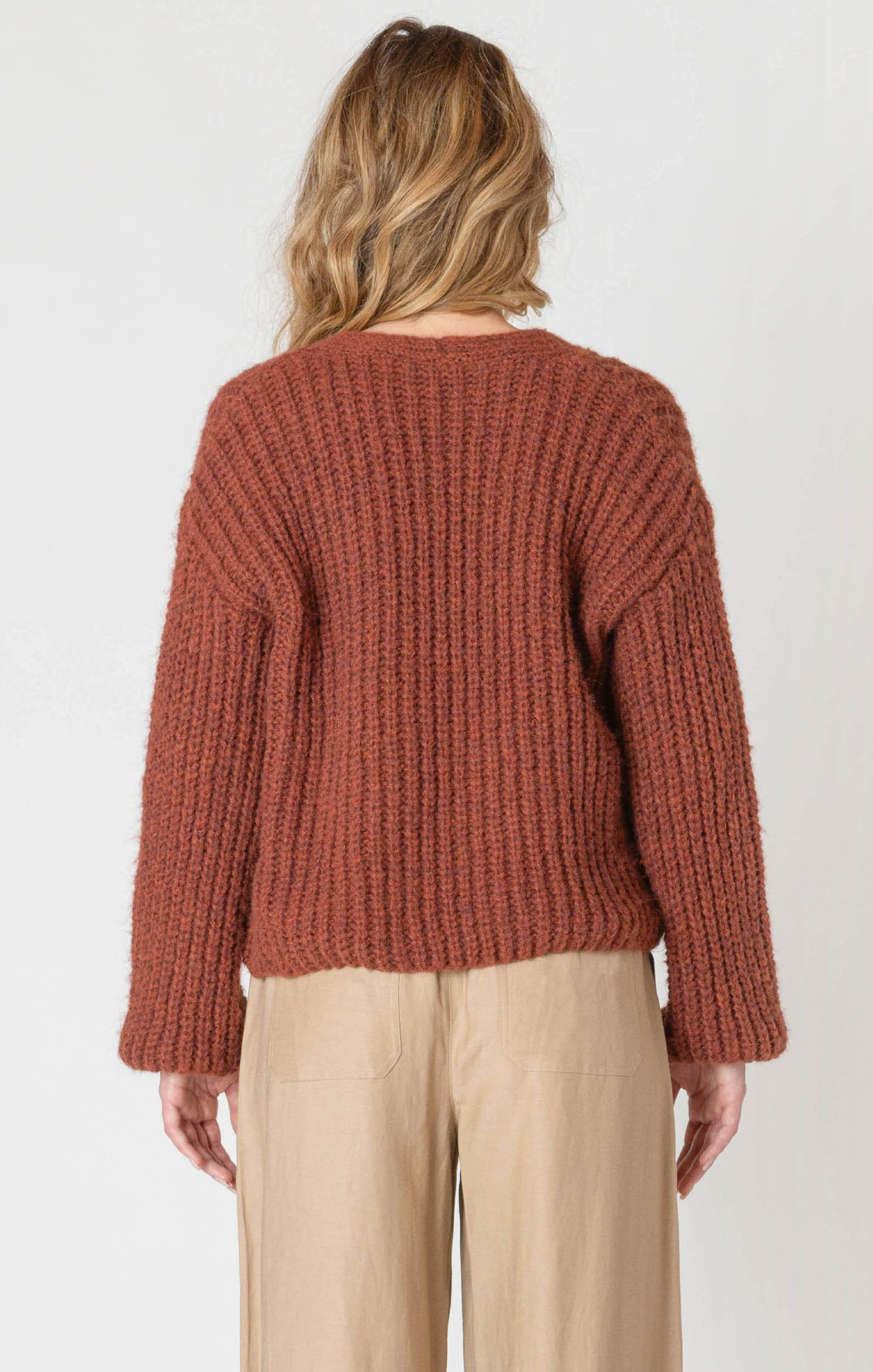 Cardigan en Tricot à un Seul Bouton