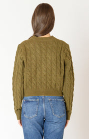 Cardigan en Tricot Boutons Dorés
