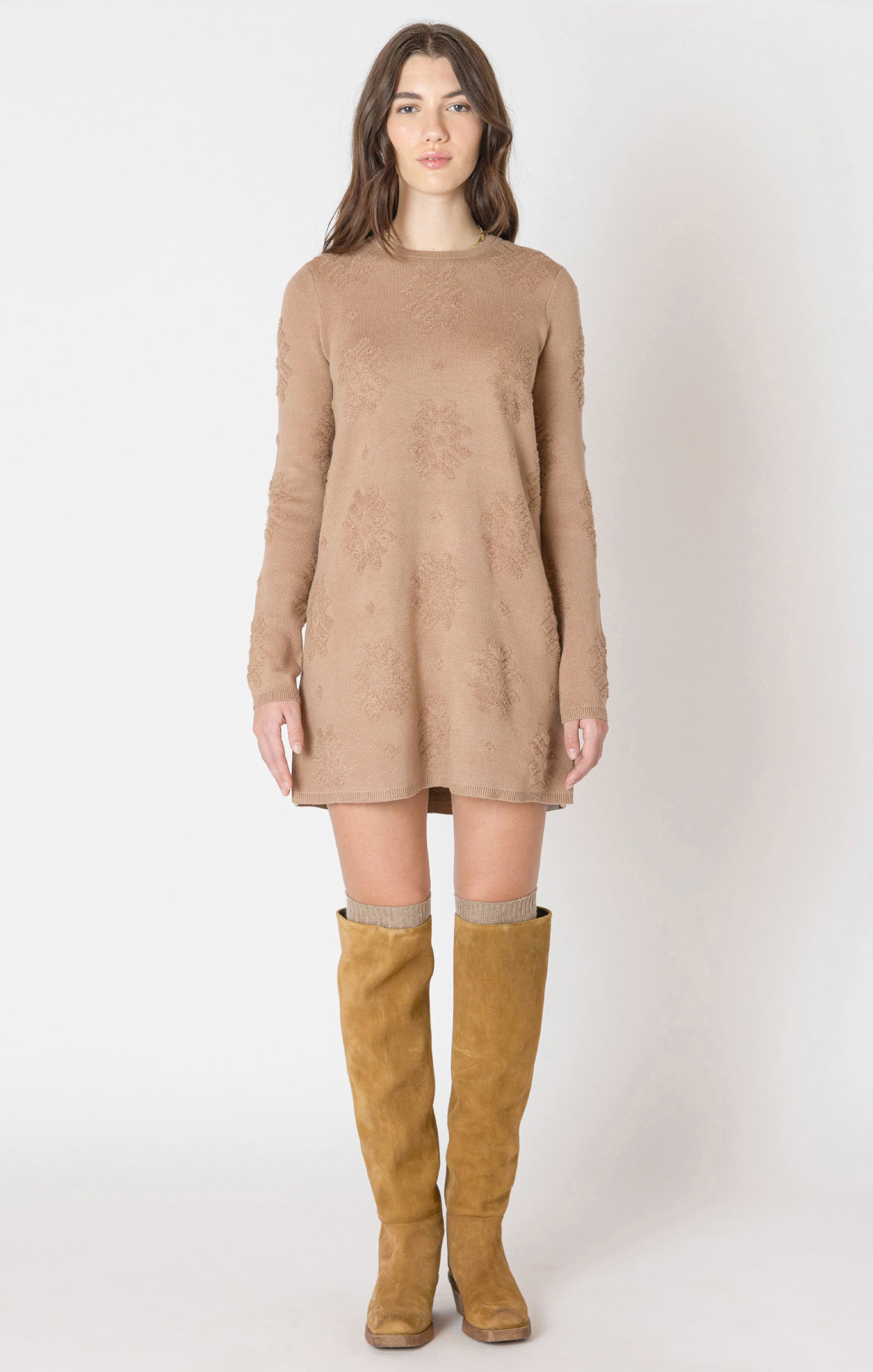 Robe en Tricot à Motifs