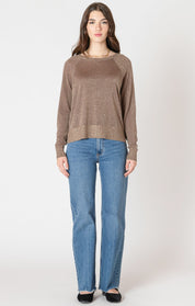 Chandail Raglan en Tricot Fin et Lurex