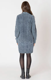 Robe Pull à Col Montant en Tricot