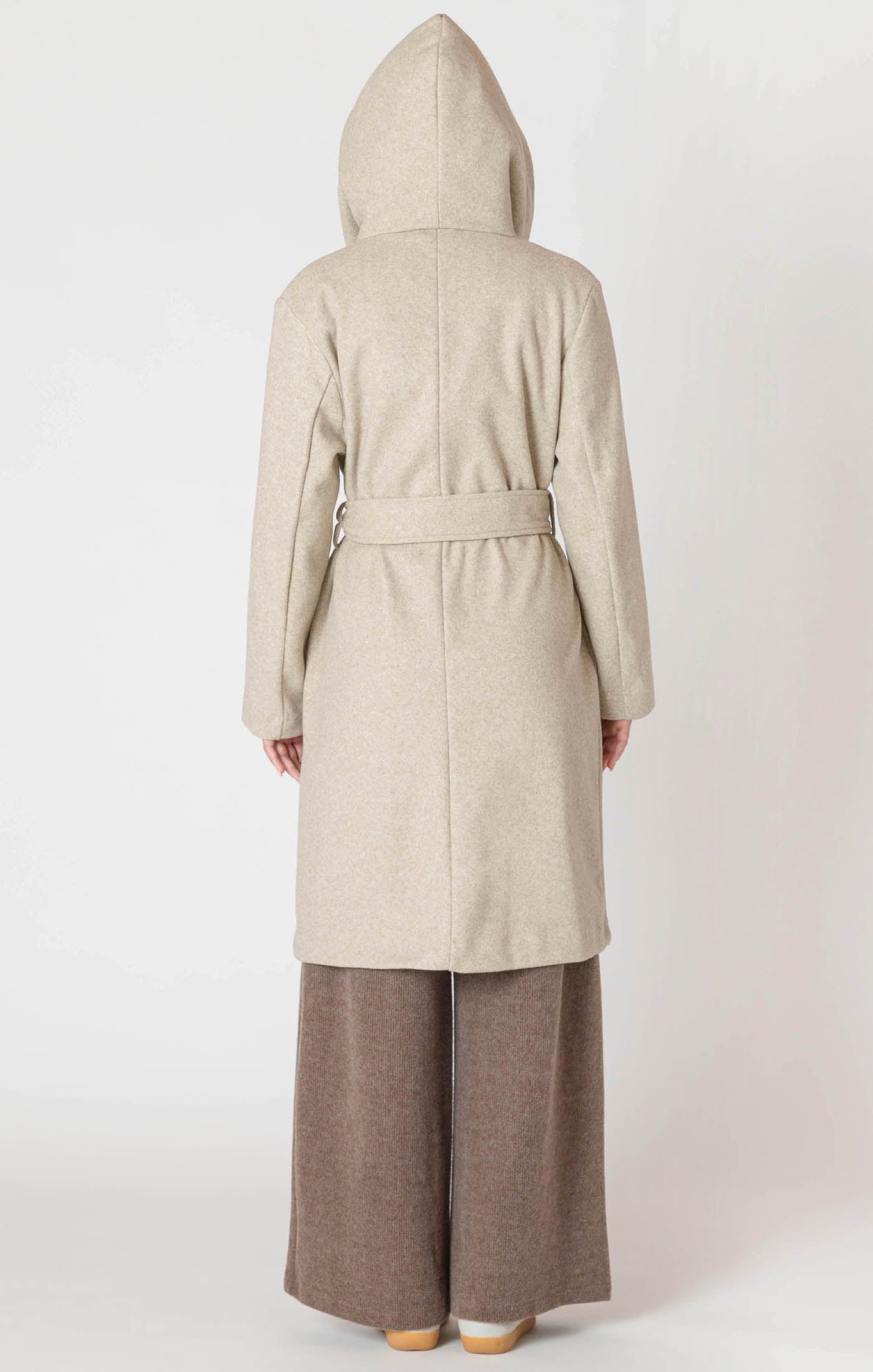 Manteau à Capuchon avec Ceinture