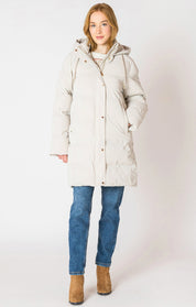 Manteau Matelassé à Capuchon