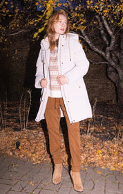 Manteau Matelassé à Capuchon