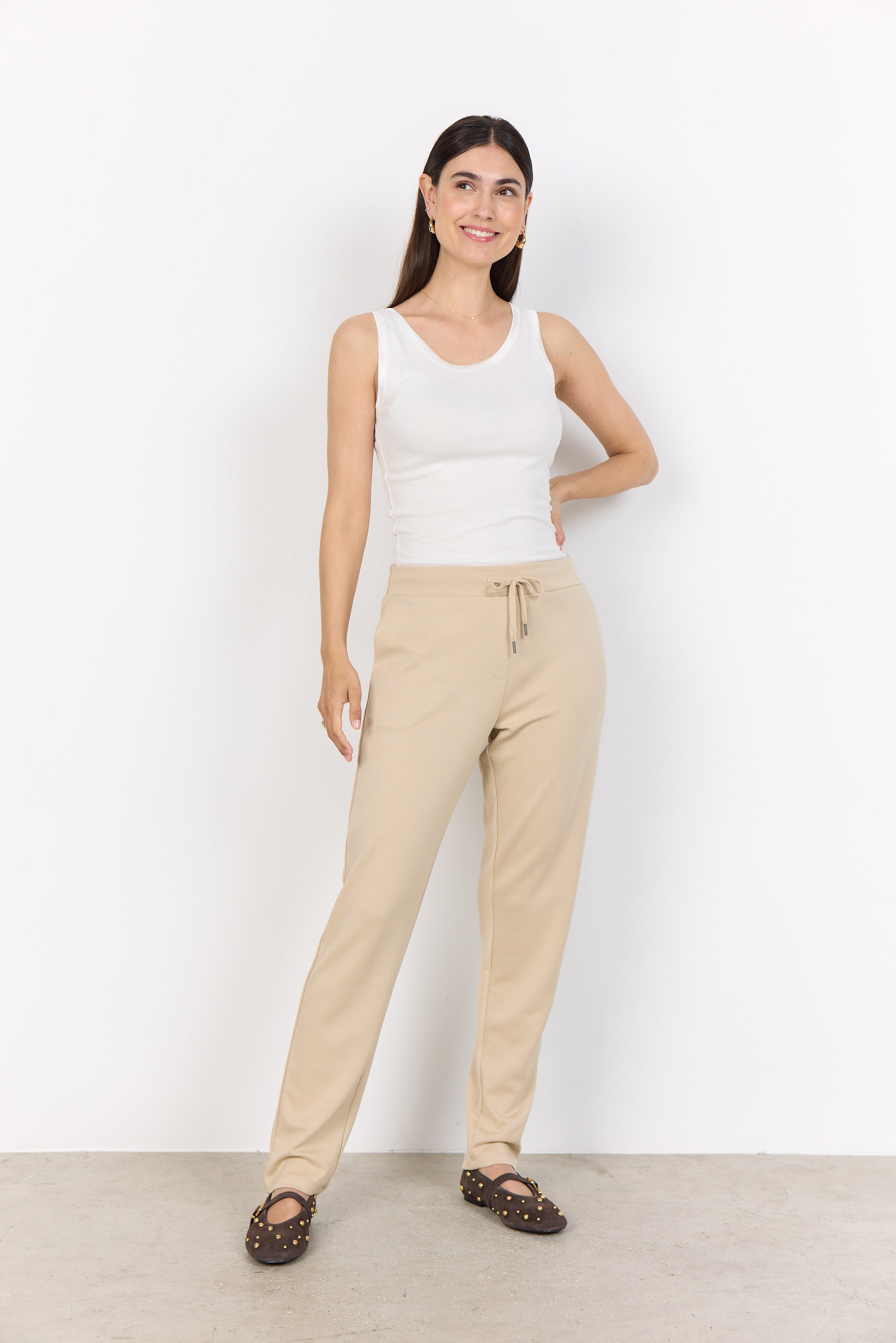Pantalon étroit Coton Modal à Enfiler