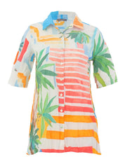 Chemisier Imprimé Tropical
